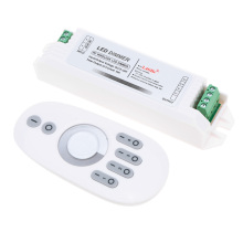 DC12-24V 2.4G 12A 2 Channel RF Dimmer with Wireless Touch Screen Remote Control